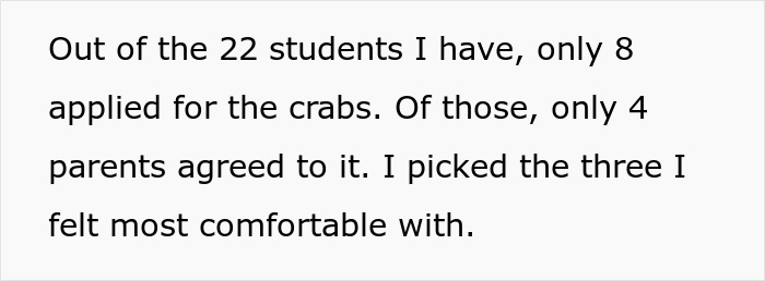 Teacher Gives Kids Hermit Crabs As Pets, Faces Backlash From Parent After One Of Them Dies Teacher Gives Kids Hermit Crabs As Pets, Faces Backlash From Parent After One Of Them Dies