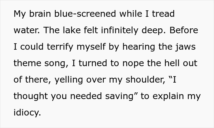 Embarrassed Woman Strips To Her Undies To Save A Drowning Man, Gets A Date Out Of It Instead Embarrassed Woman Strips To Her Undies To Save A Drowning Man, Gets A Date Out Of It Instead