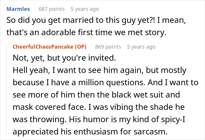 Embarrassed Woman Strips To Her Undies To Save A Drowning Man, Gets A Date Out Of It Instead Embarrassed Woman Strips To Her Undies To Save A Drowning Man, Gets A Date Out Of It Instead