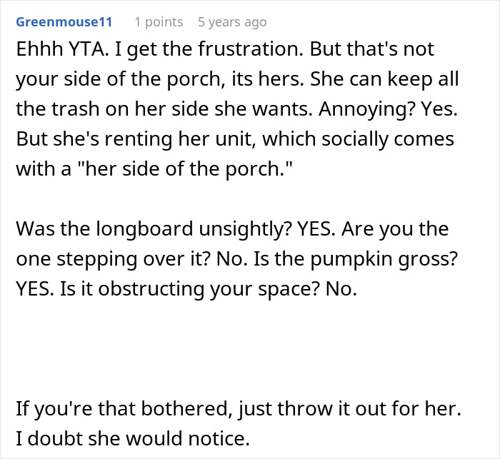 “It’s Now Been A Year”: Person Doesn’t Clean For Neighbor As They Always Do, Watches Pumpkin Decompose “It’s Now Been A Year”: Person Doesn’t Clean For Neighbor As They Always Do, Watches Pumpkin Decompose