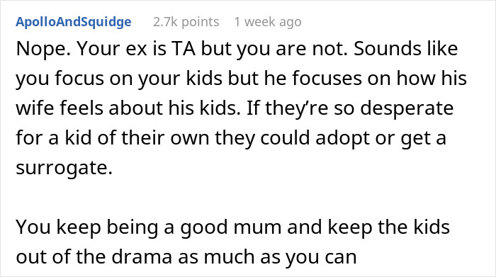 Woman Shocked By Ex’s Absurd Demand About Their Kids And His New Wife, Slams Him With A Hard “No” Woman Shocked By Ex’s Absurd Demand About Their Kids And His New Wife, Slams Him With A Hard “No”