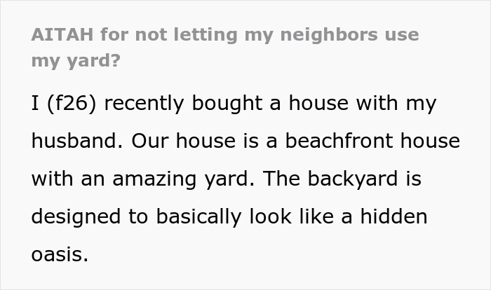 New Homeowners Want To Enjoy Their Yard And Pool Alone, Upset Neighbors When They Fence Their Land New Homeowners Want To Enjoy Their Yard And Pool Alone, Upset Neighbors When They Fence Their Land