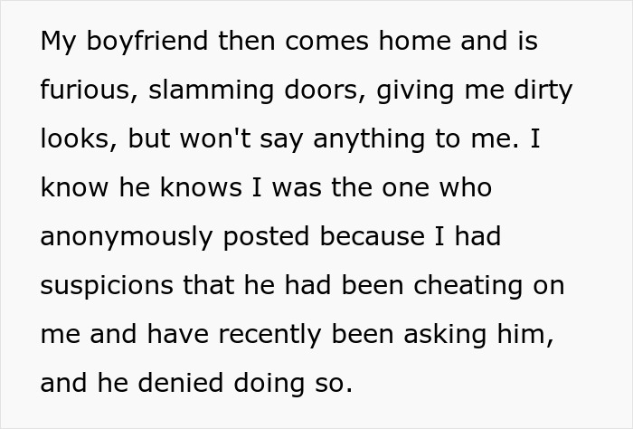 Boyfriend Is Livid After His Girlfriend’s Post In A Watchdog Group Reveals His Double Life Boyfriend Is Livid After His Girlfriend’s Post In A Watchdog Group Reveals His Double Life
