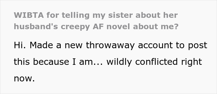 SIL Agrees To Read BIL’s Book, Finds Herself As The Obsession In His Story And Freaks Out SIL Agrees To Read BIL’s Book, Finds Herself As The Obsession In His Story And Freaks Out