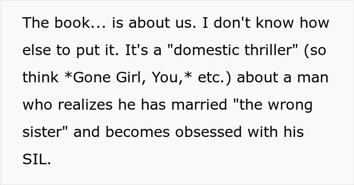 SIL Agrees To Read BIL’s Book, Finds Herself As The Obsession In His Story And Freaks Out SIL Agrees To Read BIL’s Book, Finds Herself As The Obsession In His Story And Freaks Out