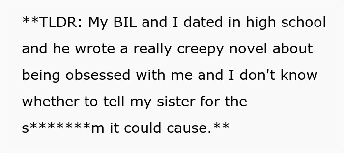 SIL Agrees To Read BIL’s Book, Finds Herself As The Obsession In His Story And Freaks Out SIL Agrees To Read BIL’s Book, Finds Herself As The Obsession In His Story And Freaks Out