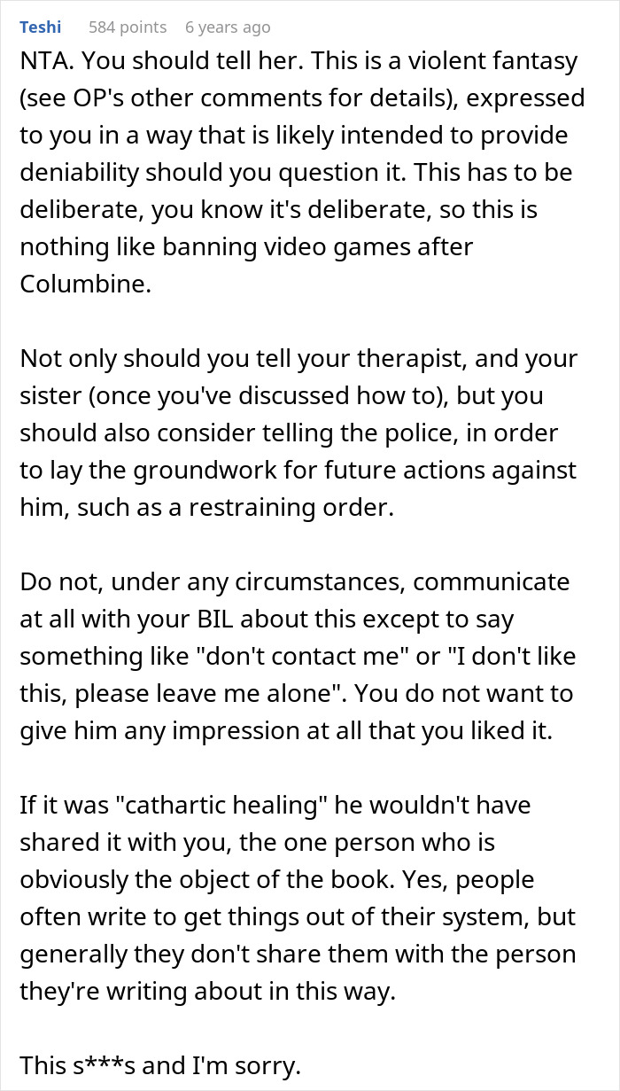 SIL Agrees To Read BIL’s Book, Finds Herself As The Obsession In His Story And Freaks Out SIL Agrees To Read BIL’s Book, Finds Herself As The Obsession In His Story And Freaks Out
