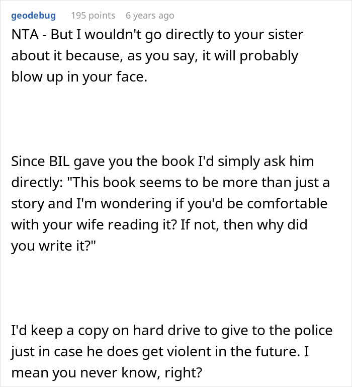 SIL Agrees To Read BIL’s Book, Finds Herself As The Obsession In His Story And Freaks Out SIL Agrees To Read BIL’s Book, Finds Herself As The Obsession In His Story And Freaks Out
