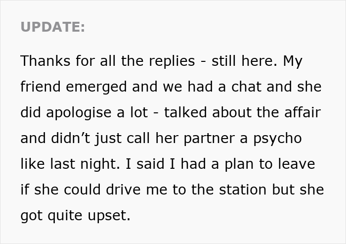Woman Visits Friend Abroad, Wants To Go Home ASAP After Friend’s Wife Starts Serenading Her Woman Visits Friend Abroad, Wants To Go Home ASAP After Friend’s Wife Starts Serenading Her