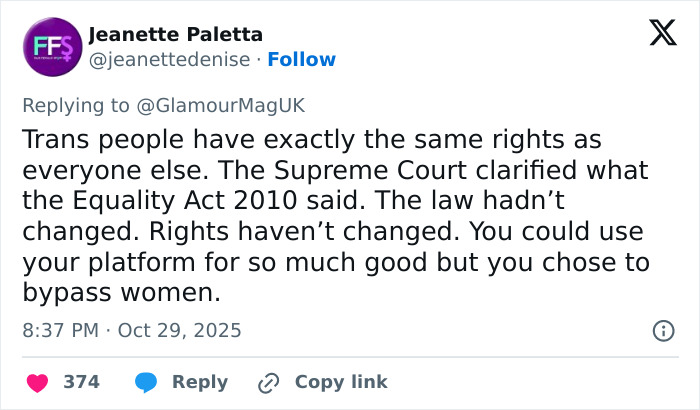 “Embarrasing”: People React To J.K. Rowling’s Comments On Glamour UK’s ‘Women Of The Year’ Cover “Embarrasing”: People React To J.K. Rowling’s Comments On Glamour UK’s ‘Women Of The Year’ Cover