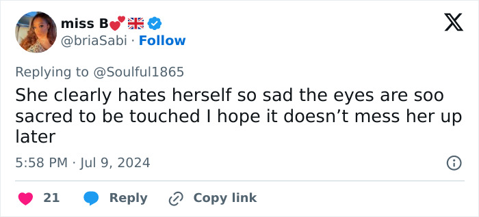 “Risking Blindness”: Actress Reveals She Had Controversial Surgery To Change Her Eye Color “Risking Blindness”: Actress Reveals She Had Controversial Surgery To Change Her Eye Color