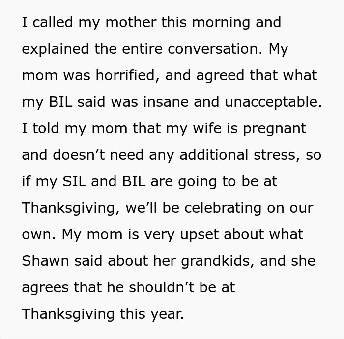 Man Banned From Thanksgiving After Horrific Comment About Brother-In-Law’s Kids Man Banned From Thanksgiving After Horrific Comment About Brother-In-Law’s Kids