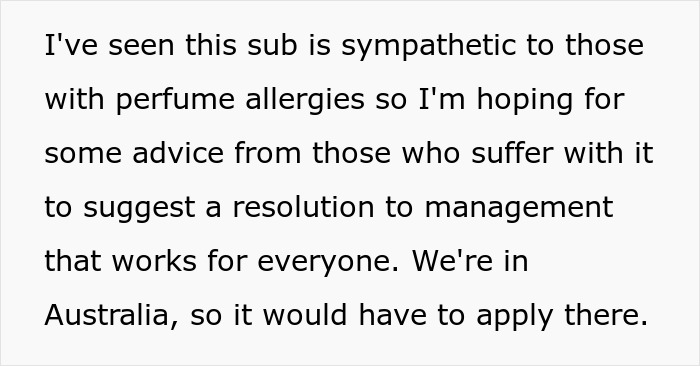 Woman Rejects Solutions To Her Allergies, Continues Complaining About Coworkers To Management Woman Rejects Solutions To Her Allergies, Continues Complaining About Coworkers To Management