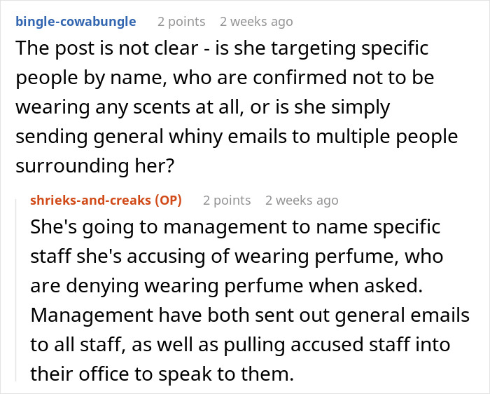 Woman Rejects Solutions To Her Allergies, Continues Complaining About Coworkers To Management Woman Rejects Solutions To Her Allergies, Continues Complaining About Coworkers To Management