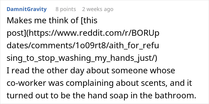 Woman Rejects Solutions To Her Allergies, Continues Complaining About Coworkers To Management Woman Rejects Solutions To Her Allergies, Continues Complaining About Coworkers To Management