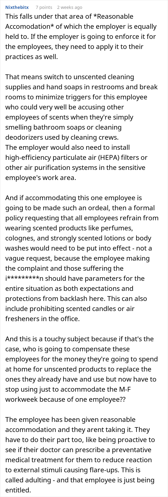 Woman Rejects Solutions To Her Allergies, Continues Complaining About Coworkers To Management Woman Rejects Solutions To Her Allergies, Continues Complaining About Coworkers To Management