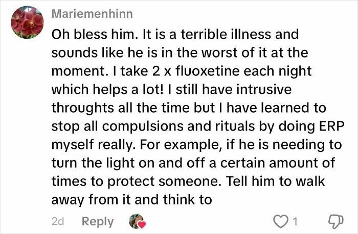 “We’ll Never Have A ‘Normal’ Life Again”: Woman’s Life Turns Upside Down After BF’s OCD Diagnosis “We’ll Never Have A ‘Normal’ Life Again”: Woman’s Life Turns Upside Down After BF’s OCD Diagnosis