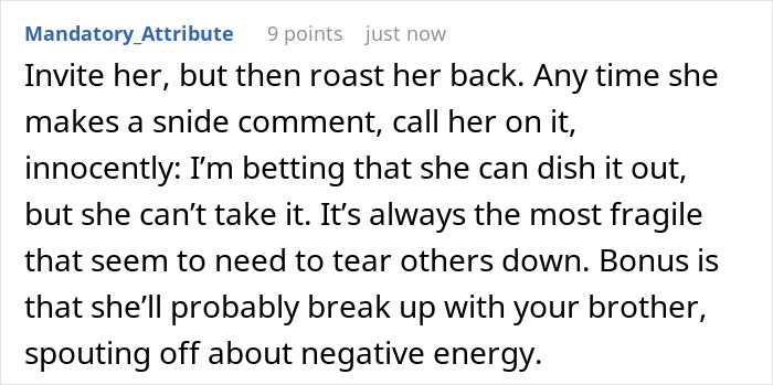 Man Draws A Line When Bro’s GF Mocks His Wife, Family Says He’s Destroying Thanksgiving Over Nothing Man Draws A Line When Bro’s GF Mocks His Wife, Family Says He’s Destroying Thanksgiving Over Nothing