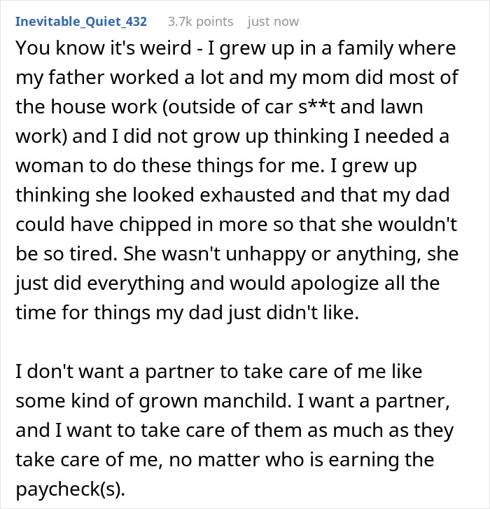 Guy Idolizes His Stay-At-Home Mom, Expects GF To Follow Her Footsteps, Ends Up Getting Dumped Guy Idolizes His Stay-At-Home Mom, Expects GF To Follow Her Footsteps, Ends Up Getting Dumped