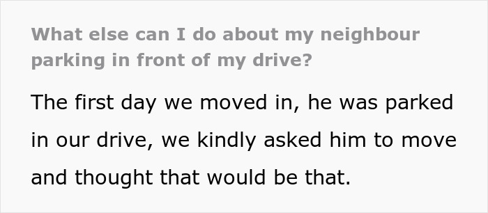 Male Karen Keeps Blocking Neighbor’s Driveway All The Time, Netizens Advise Getting Cops Involved Male Karen Keeps Blocking Neighbor’s Driveway All The Time, Netizens Advise Getting Cops Involved