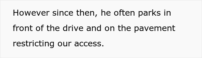 Male Karen Keeps Blocking Neighbor’s Driveway All The Time, Netizens Advise Getting Cops Involved Male Karen Keeps Blocking Neighbor’s Driveway All The Time, Netizens Advise Getting Cops Involved