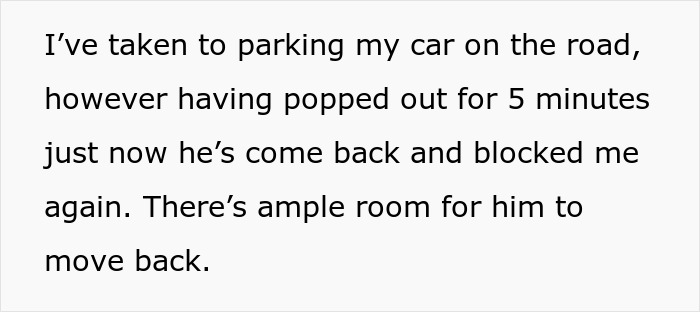 Male Karen Keeps Blocking Neighbor’s Driveway All The Time, Netizens Advise Getting Cops Involved Male Karen Keeps Blocking Neighbor’s Driveway All The Time, Netizens Advise Getting Cops Involved