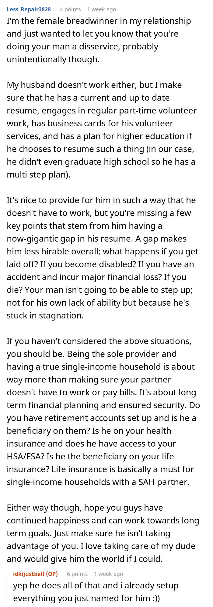 Woman Proudly Funds Her Stay-At-Home BF’S Life, Says He’s Intelligent, Kind, And Worth Every Penny Woman Proudly Funds Her Stay-At-Home BF’S Life, Says He’s Intelligent, Kind, And Worth Every Penny