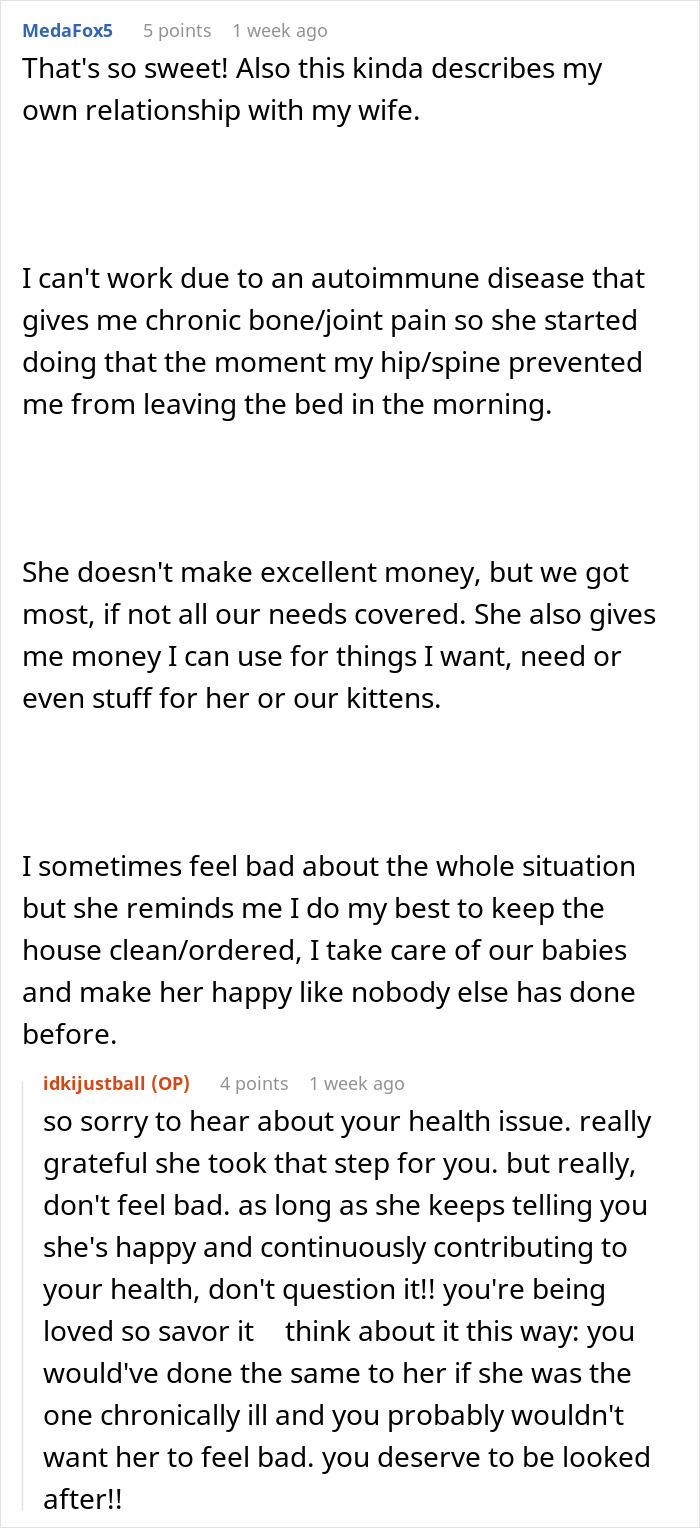Woman Proudly Funds Her Stay-At-Home BF’S Life, Says He’s Intelligent, Kind, And Worth Every Penny Woman Proudly Funds Her Stay-At-Home BF’S Life, Says He’s Intelligent, Kind, And Worth Every Penny