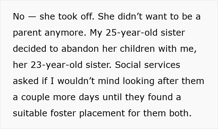 Mom Abandons 2 Kids With 23YO Sis, 6 Years Later Has The Gall To Complain About How She Raised Them Mom Abandons 2 Kids With 23YO Sis, 6 Years Later Has The Gall To Complain About How She Raised Them