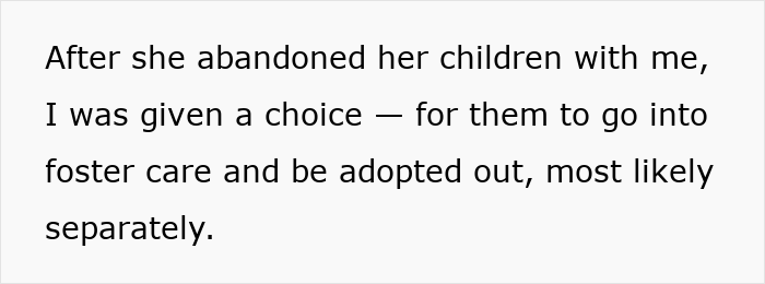 Mom Abandons 2 Kids With 23YO Sis, 6 Years Later Has The Gall To Complain About How She Raised Them Mom Abandons 2 Kids With 23YO Sis, 6 Years Later Has The Gall To Complain About How She Raised Them