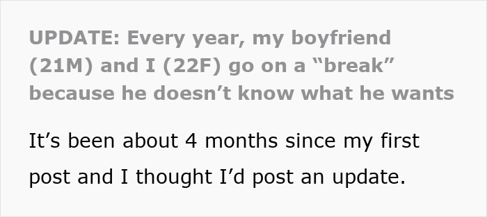 Guy Breaks Up With GF Every March, She Finds It Weird But Accepts It Until The Truth Comes To Light