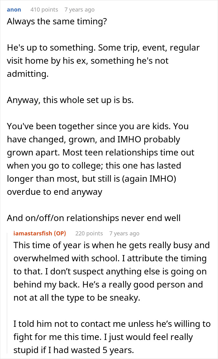 Guy Breaks Up With GF Every March, She Finds It Weird But Accepts It Until The Truth Comes To Light