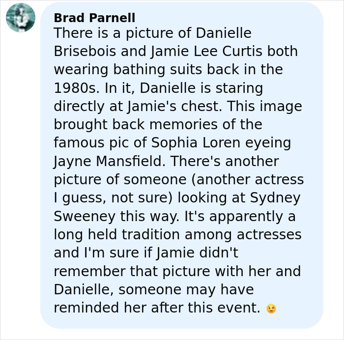 Jamie Lee Curtis’ Reaction To Sydney Sweeney’s Braless Look Has The Internet Losing Its Mind Jamie Lee Curtis’ Reaction To Sydney Sweeney’s Braless Look Has The Internet Losing Its Mind