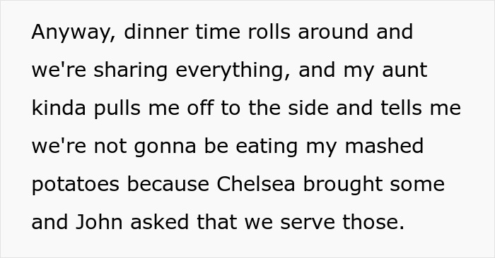 Guy Insults Sister’s Mashed Potatoes To Please GF, Fam Reveals They Didn’t Enjoy Her Dish At All Guy Insults Sister’s Mashed Potatoes To Please GF, Fam Reveals They Didn’t Enjoy Her Dish At All