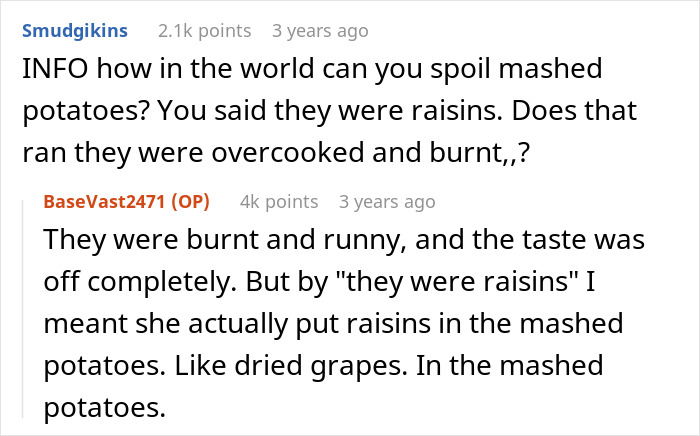 Guy Insults Sister’s Mashed Potatoes To Please GF, Fam Reveals They Didn’t Enjoy Her Dish At All Guy Insults Sister’s Mashed Potatoes To Please GF, Fam Reveals They Didn’t Enjoy Her Dish At All