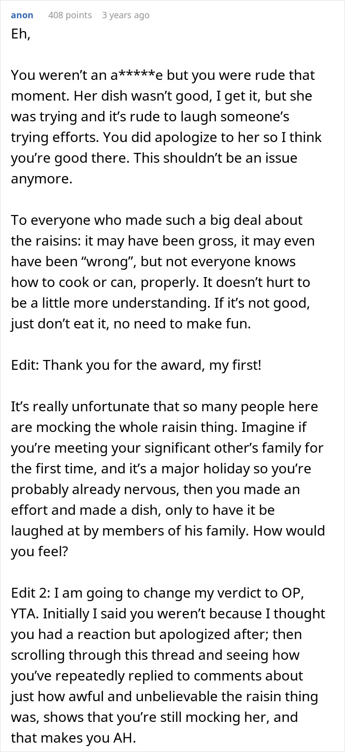 Guy Insults Sister’s Mashed Potatoes To Please GF, Fam Reveals They Didn’t Enjoy Her Dish At All Guy Insults Sister’s Mashed Potatoes To Please GF, Fam Reveals They Didn’t Enjoy Her Dish At All