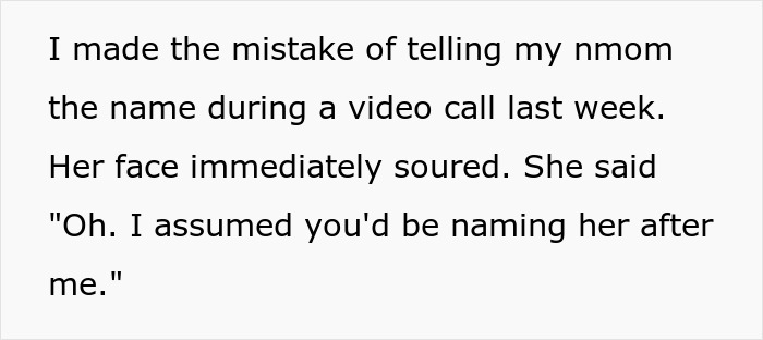 Entitled Lady Mad Grandkid Won’t Be Named After Her, Refuses To Have A Relationship With The Child Entitled Lady Mad Grandkid Won’t Be Named After Her, Refuses To Have A Relationship With The Child