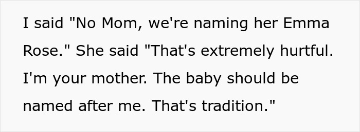Entitled Lady Mad Grandkid Won’t Be Named After Her, Refuses To Have A Relationship With The Child Entitled Lady Mad Grandkid Won’t Be Named After Her, Refuses To Have A Relationship With The Child