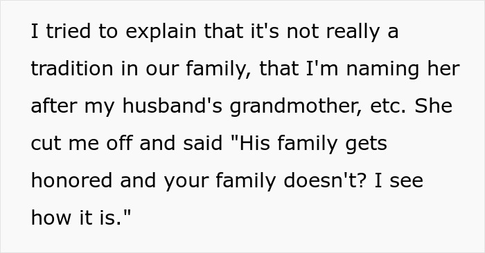Entitled Lady Mad Grandkid Won’t Be Named After Her, Refuses To Have A Relationship With The Child Entitled Lady Mad Grandkid Won’t Be Named After Her, Refuses To Have A Relationship With The Child