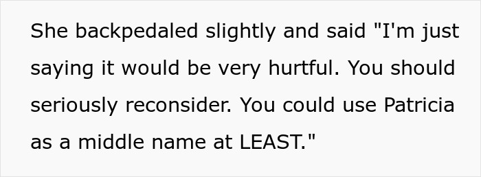 Entitled Lady Mad Grandkid Won’t Be Named After Her, Refuses To Have A Relationship With The Child Entitled Lady Mad Grandkid Won’t Be Named After Her, Refuses To Have A Relationship With The Child
