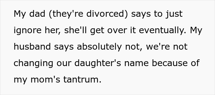 Entitled Lady Mad Grandkid Won’t Be Named After Her, Refuses To Have A Relationship With The Child Entitled Lady Mad Grandkid Won’t Be Named After Her, Refuses To Have A Relationship With The Child