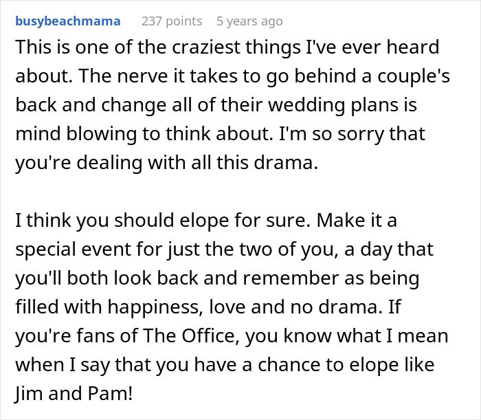 Couple Prepared To Ditch 200 Wedding Guests After Both Of Their Parents Sabotage Their Wedding Plans Couple Prepared To Ditch 200 Wedding Guests After Both Of Their Parents Sabotage Their Wedding Plans