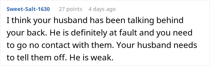 Woman Overhears In-Laws Talking About Her, Decides To Leave Her Husband Woman Overhears In-Laws Talking About Her, Decides To Leave Her Husband