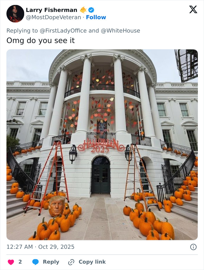 Melania Trump’s White House Halloween Display Gets Brutally Roasted Online Melania Trump’s White House Halloween Display Gets Brutally Roasted Online