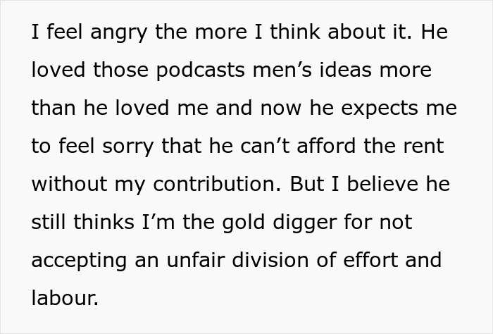 Guy Calls His Girlfriend A Gold Digger, She Moves Out, Realizes He Can’t Afford Rent Without Her