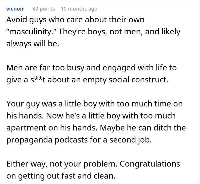 Guy Calls His Girlfriend A Gold Digger, She Moves Out, Realizes He Can’t Afford Rent Without Her