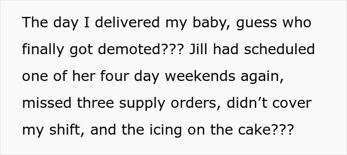 Employee Goes Maternity Leave, Leaves Toxic Boss To Face Her Own Chaos: &#8220;Guess Who Finally Got Demoted?”