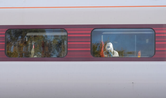 Hero Old Man Blocks Knife Attack On Girl During UK Train Rampage As Chaos Unfolds