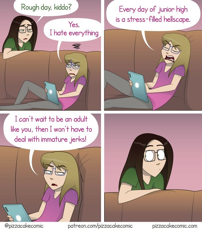 50 Funniest And Most Relatable PizzaCake Comics About Family, Cats, And Life