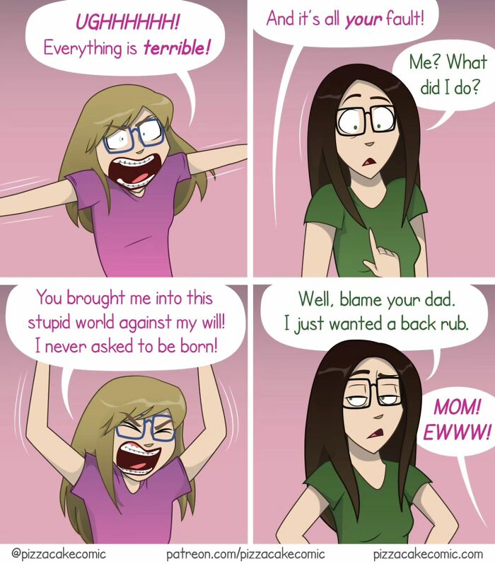 50 Funniest And Most Relatable PizzaCake Comics About Family, Cats, And Life